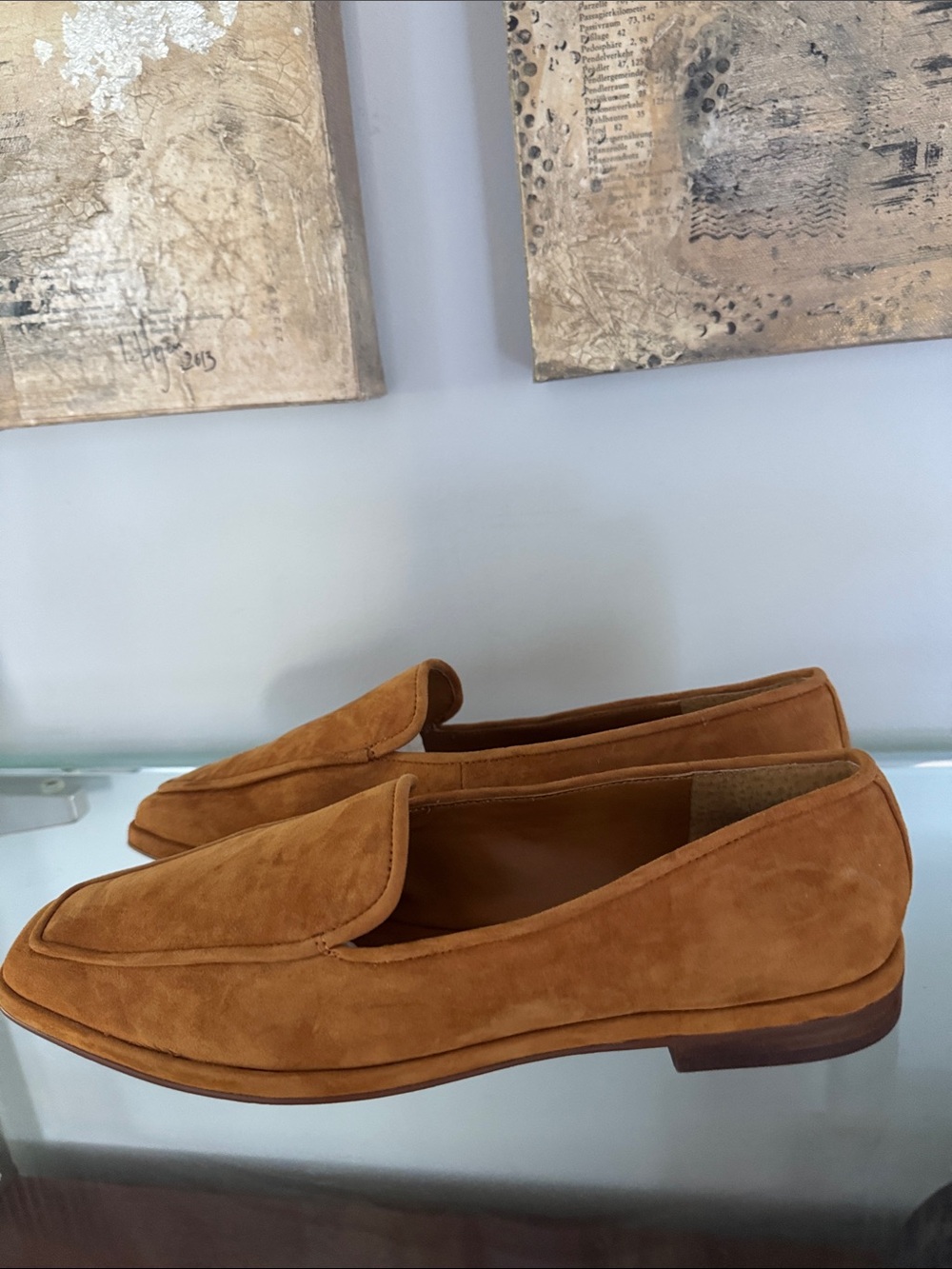 NWOT Vince Camuto Suede Loafers Size 39.5 - Picture 3 of 9